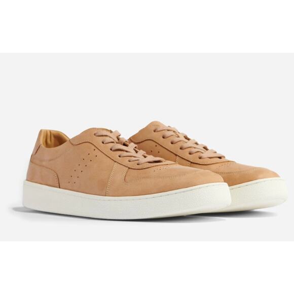 NWT Nisolo Men's Beto Go-To Court Sneaker Almond size 8 - Picture 1 of 6